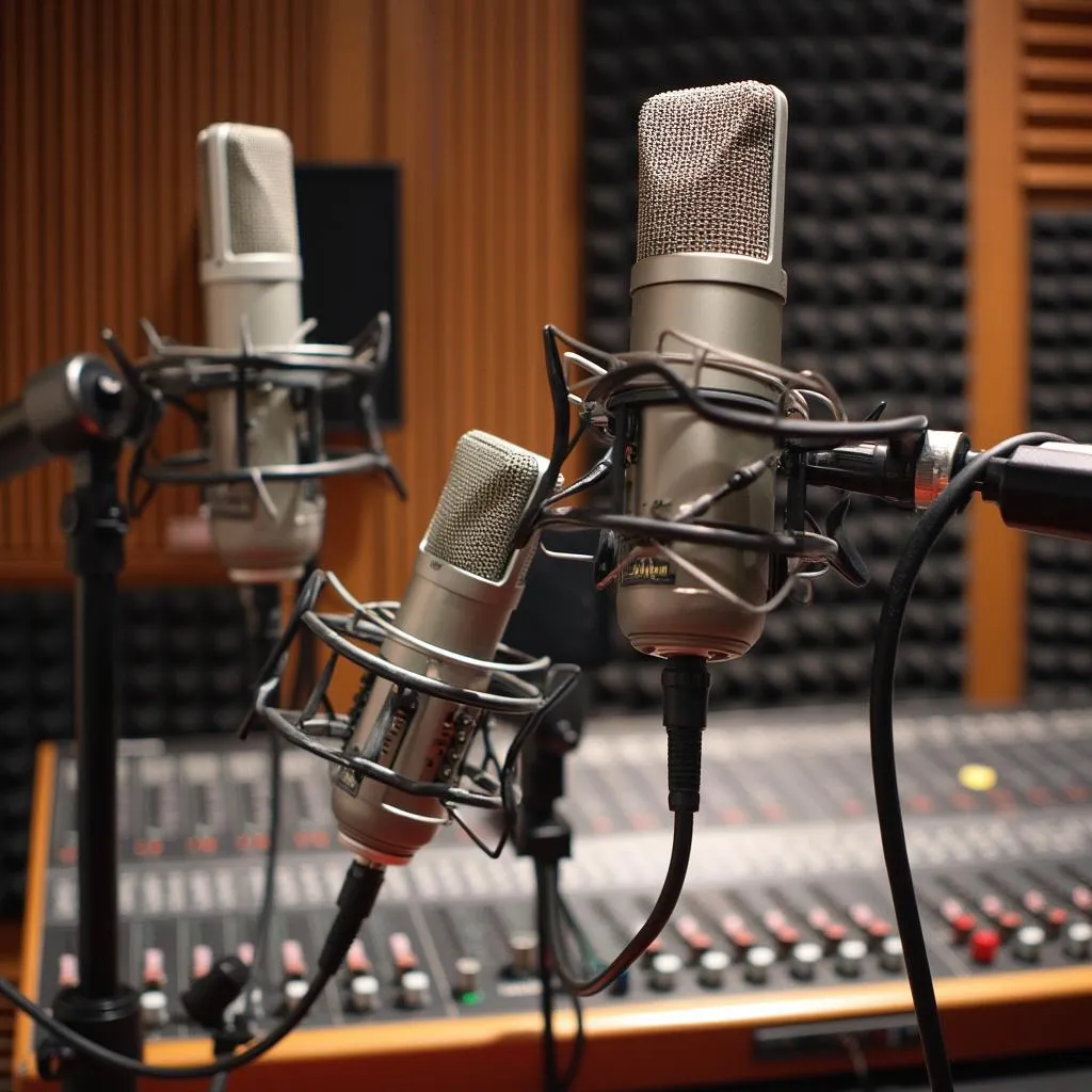 Moderní nahrávací studio pro podcasty